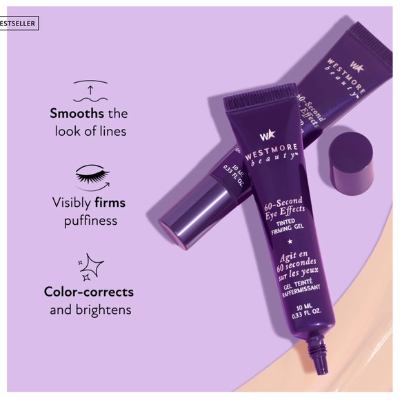 DOUBLE Westmore beauty 60-second eye effects tinted firming gel NEW - Picture 3 of 5